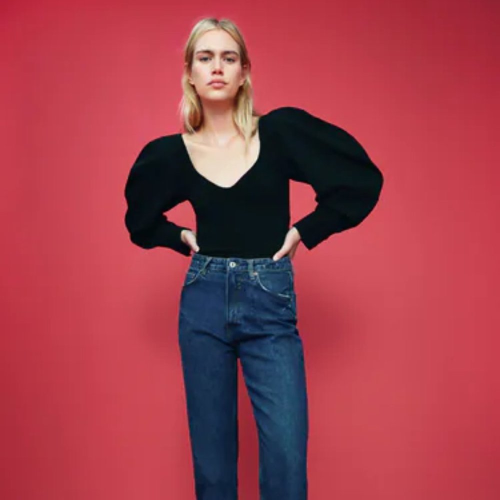 Zara balloon sleeve bodysuit